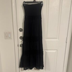 Black Strapless Dress